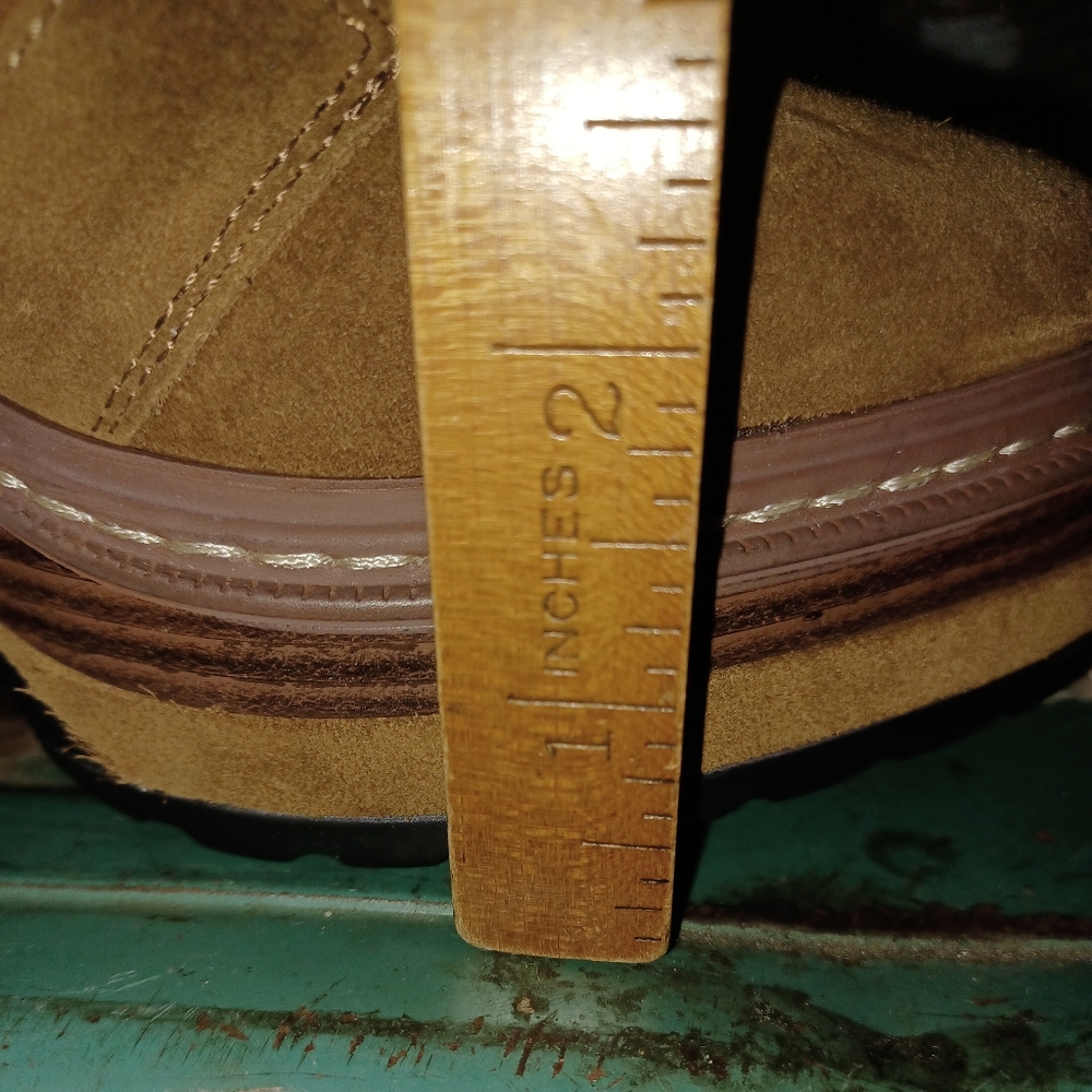 Suede Lace-Up Platform Ankle Boots in Brown - Picture 5 of 14
